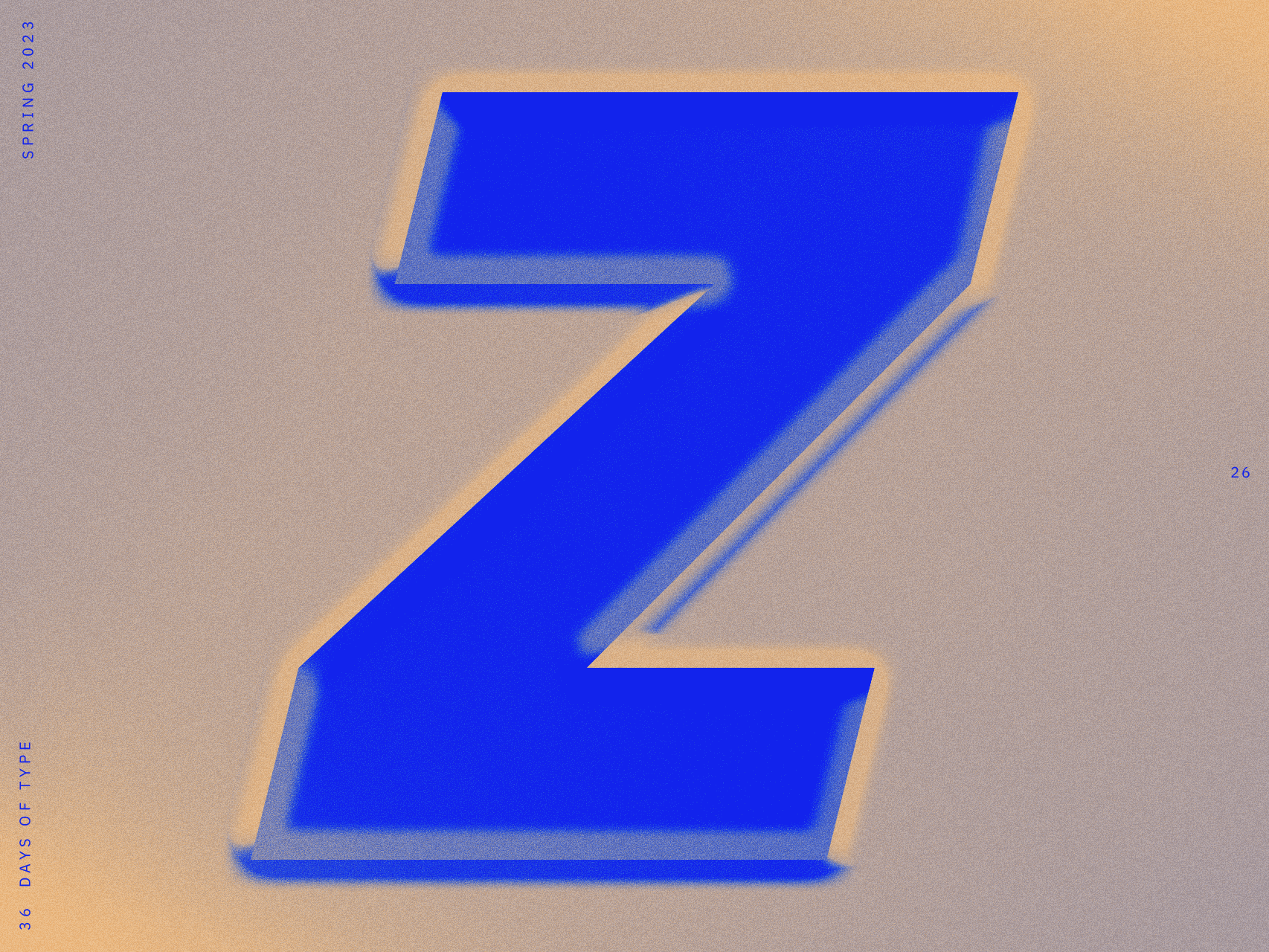 26 • Z • 36 Days of Type *Spring* 36daysoftype design graphic art graphic design typography