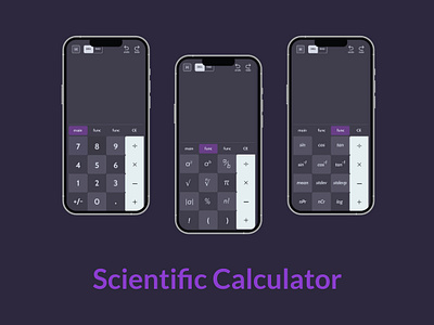 Scientific Calculator figma graphic design interaction design ui ux