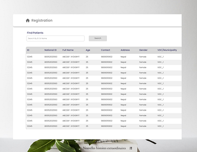 Table/ List View Minimal UI Web Design animation branding craete user design dribbble graphic design illustration landing list view lists logo table view typography ui ui ux ux vector webpage