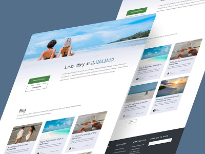 Simple Blog | Bahamas design ui ux web