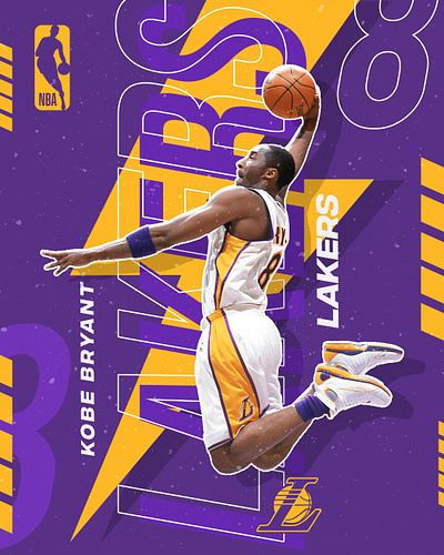 Lakers Poster Design branding design facebook post graphic design illustration instagram post lakers logo nbp poster text typography