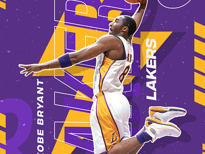 My Favorite Lakers - Kobe by Mike Endreola on Dribbble