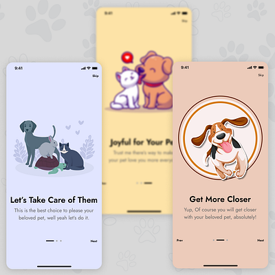 Home pet application... app behance branding design dribbble figma illustration logo ui uiux