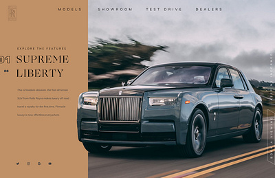 Landing Page of Rolls Royce: BuiLD 2.0 Day - 19/90 animation figma landing page motion design motion graphics rolls royce ui design webpage website design