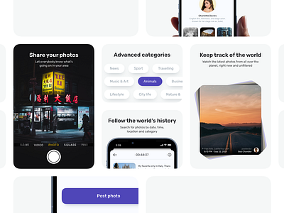 Picturize website: design and dev app landing page mobile app mobile app design ui ux design web website