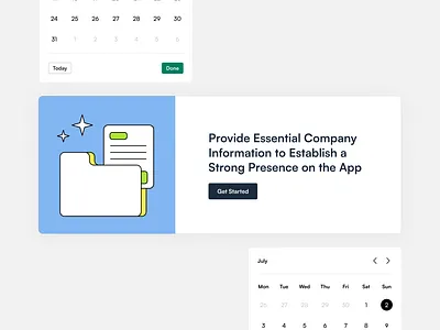 Company Details Modal | Website UIUX calendar company details component design figma illustration modal product design prototype ui ui design uiux user ex user experience user interface ux design variables