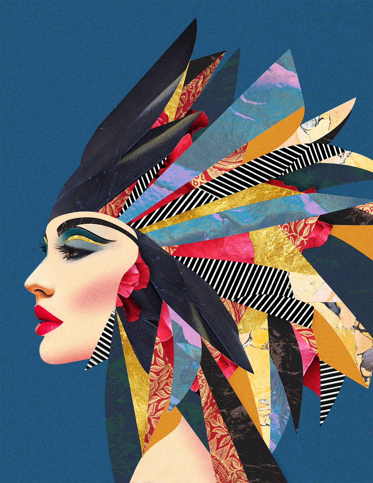 AI & I ai collab ai inspired digital art digital collage illustration photoshop