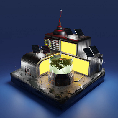 moon base 3d animation base blender cycles design graphic design illustration mars