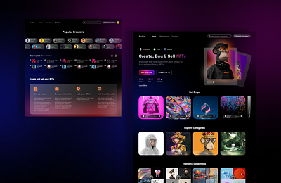 NFT Marketplace design marketplace nft ui uidesign ux uxdesign web design