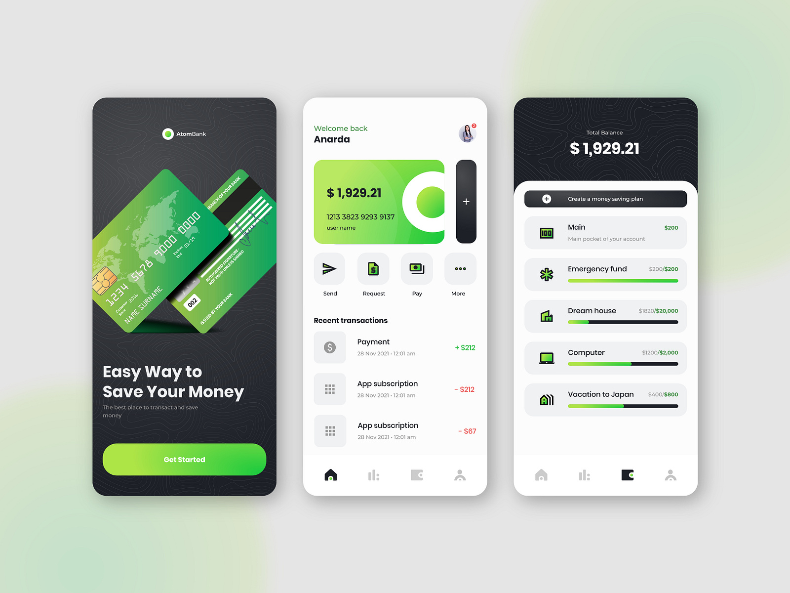 Digital Mobile Banking Mobile App Ui By Afjal Hossain On Dribbble