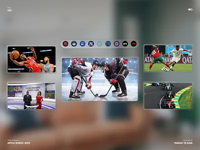 Apple — WWDC 2023 admindashboard app branding dashboard design graphic design illustration logo spatialui ui vector