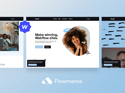 Hazel – Business Webflow Template agency template business design webflow template webflowtemplate websitedesign