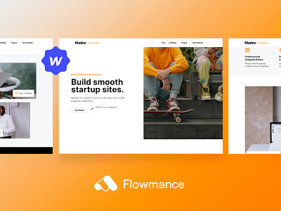 Madox – Startup Webflow Template agency template design startup template webflow template webflowtemplate websitedesign