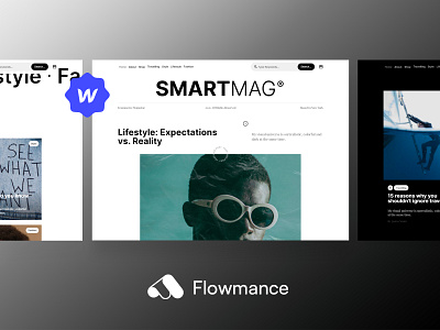 SmartMag – Blog Webflow Template agency template blog design madeinwebflow template webflow webflow template webflowtemplate websitedesign