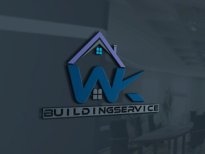 vector building service logo template maintenance