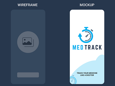 Wireframes to Mockups - A Medicine Reminder app (MedTrack) app ui designer brand identity branding design figma learner medicine reminder mobile app mockups ui ui ux ui ux designer user experience design userinterface userinterface design ux researcher