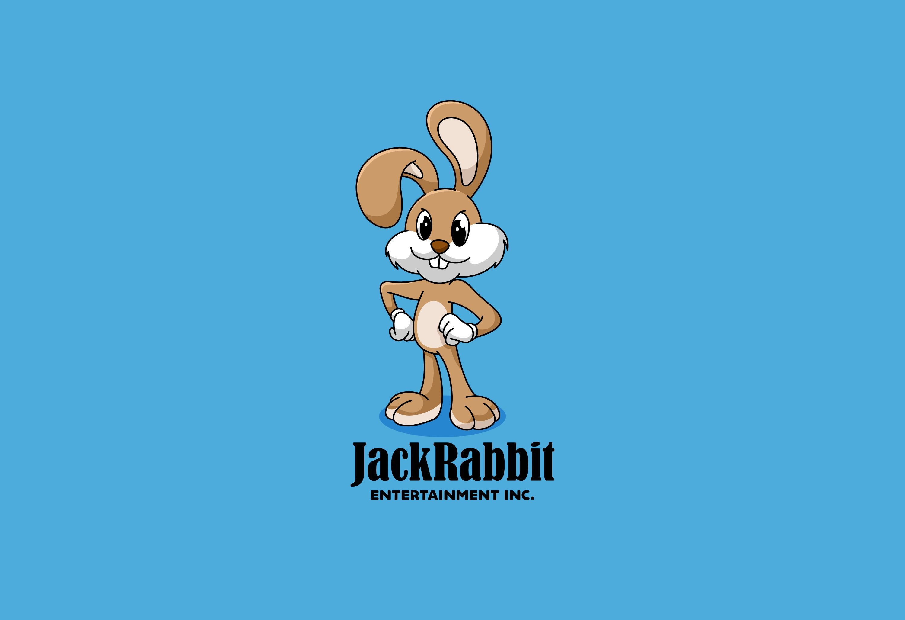 Jack Rabit Mascot animal branding bunny cartoon character cute design illustration logo mascot rabbit ui unused