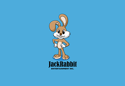 Jack Rabit Mascot animal branding bunny cartoon character cute design illustration logo mascot rabbit ui unused