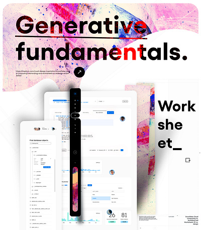 Generative fundamentals ❄️ Snowflake UI redesign & rebranding web design