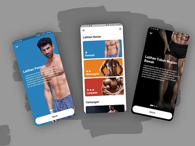 Workout app design - Made with Flutter