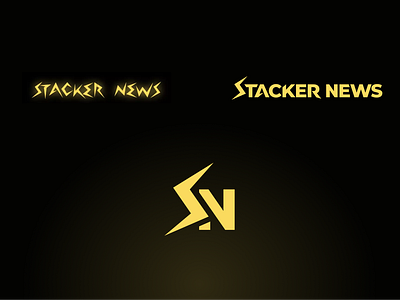 Stacker New logo redesign (unused) bitcoin lightning logo logo redesign stacker news