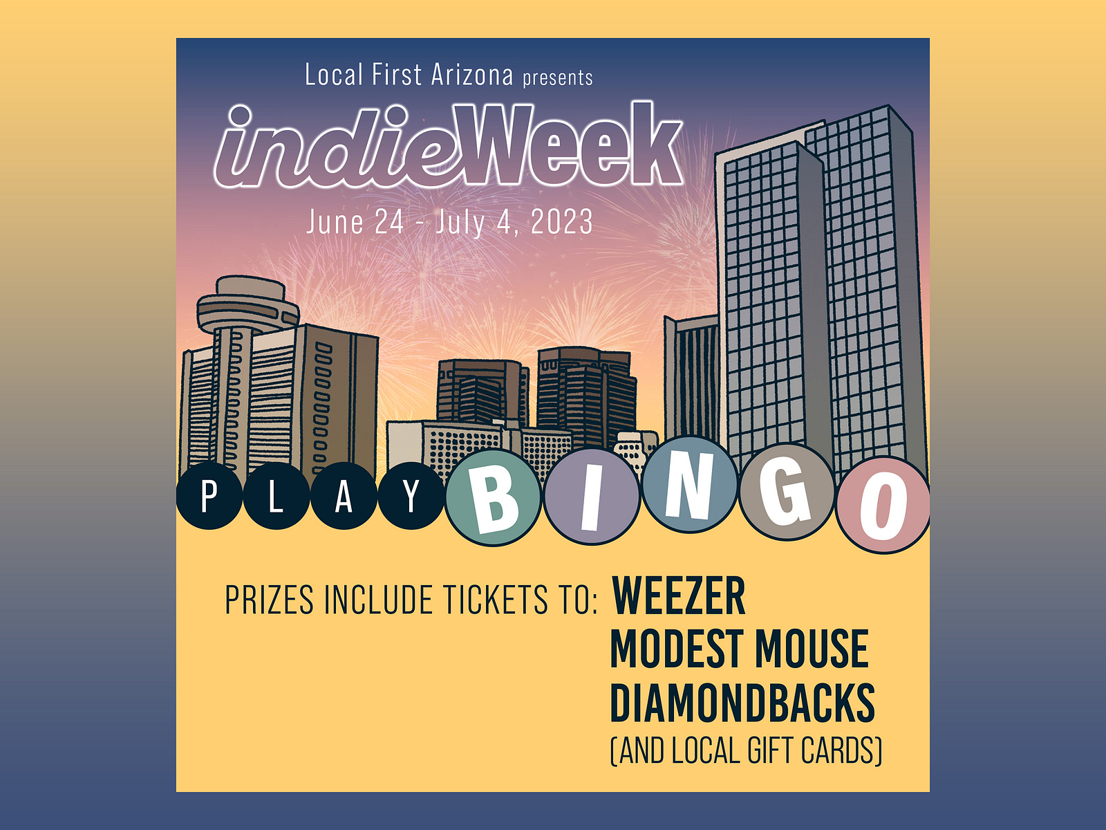 Local First Arizona Indie Week by steven ogle on Dribbble
