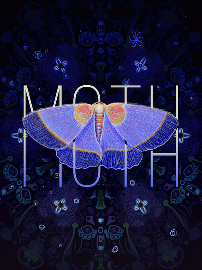 Illustration - Moth design digitalpainting illus illustration photoshop