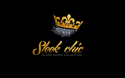 Sleek Chic beauty design eyelash feminine graphic design lash logo makeup salon