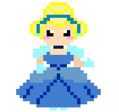 Cinderella adobe photoshop cinderella pixel graphics
