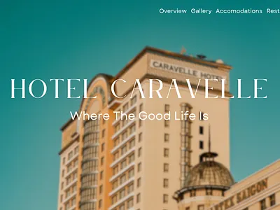 Hotel Caravelle animation branding graphic design logo motion graphics ui