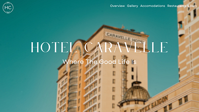 Hotel Caravelle animation branding graphic design logo motion graphics ui