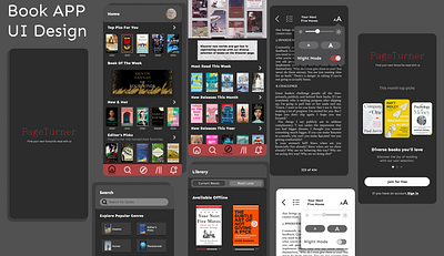 Book App app book book app design figma graphic design illustration mobile app ui uiux vector