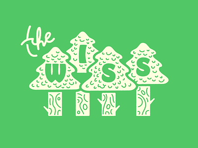 The Wiss badge branding forest illustration park philly trees wissahickon