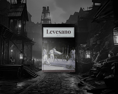 Réalisation du Levesano (magazine) typography