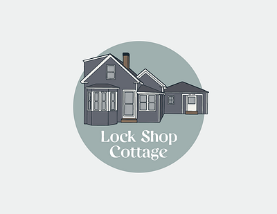 Lock Shop Cottage Brand Identity art design graphic design illustration logo typography