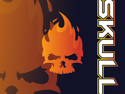 Skull Logo creativity design esport gaming mascot paramax randing skull