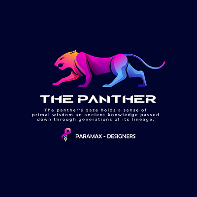 Panther Logo blue branding creativity esport gaming graphic design logo mascot panther