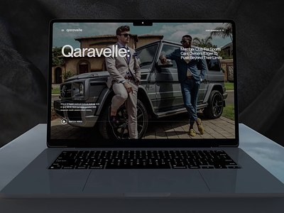 Qaravella Website brand identity branding cars case community homepage landin page minimal people product design rich uiux web design website