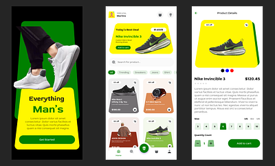 Man's E-commerce app appdesign clothapp ecommerce orderapp user interface