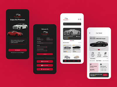 selling Car App app design ui ux