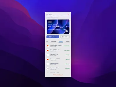 Virtual Card branding card illustration ui uiux