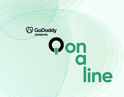 Dot on line branding design logo