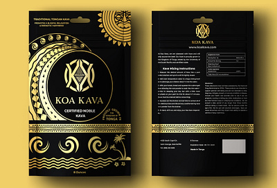 Packaging Design for a Kava Drink branding design graphic design illustration kava packaging design product vector