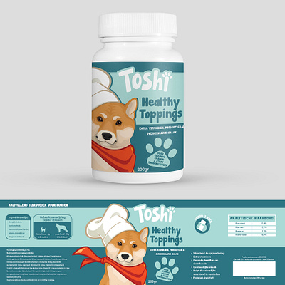 Packaging Design for Pet Vitamins branding design graphic design illustration packaging design pets product vector