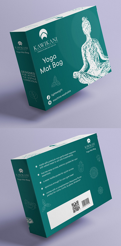 Packaging Design for Yoga Mat branding design graphic design illustration packaging design product vector yoga yoga mat