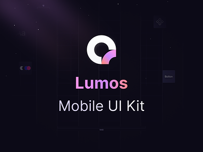 Lumos Mobile UI Kit design get started log in logo mobile mobile app mobile ui kit product design sign in sign up ui ui kit user interface ux web design