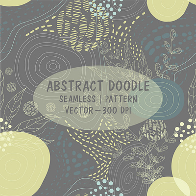 Seamless Abstract Doodle 300dpi abstract background design doodle fabric graphic design high resolutions illustration nature pattern print seamless vector wallpaper