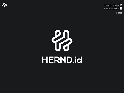 HERND.id branding design h logo hernd.id icon illustration letter logo minimal