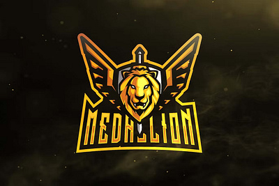 Lion fly Sport and E Sport Logos design esport game gaming graphic lion logo medallion sport template