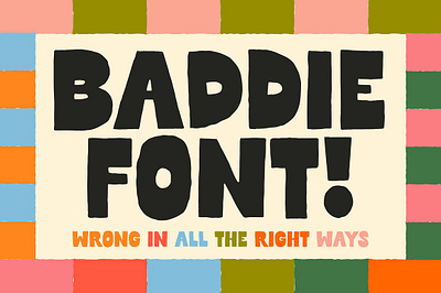 Baddie! Reverse Contrast! Handmade! app branding design graphic design illustration logo typography ui ux vector